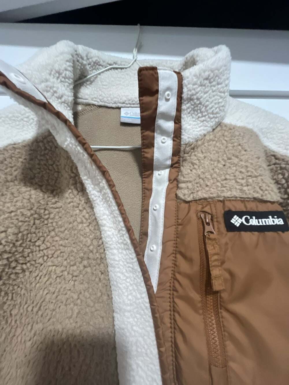 Columbia Women's Lodge Sherpa Pullover Jacket Half Snap - Picture 3 of 10